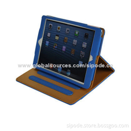 Leather cases for iPad Air/iPad 5, PU leather material, multifunction standing and folding